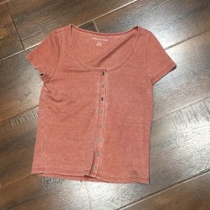 AE waffle knit tee worn once